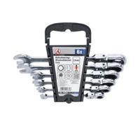 BGS technic – Jeu de 6 clés mixtes à cliquet, têtes flexibles 8–19 mm – Réf. 30004
