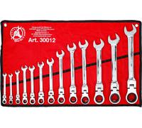 BGS Do It Yourself Jeu de clés mixtes à cliquet | têtes flexibles | 8 - 32 mm...