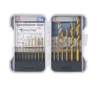 BGS Do it yourself Jeu de forets hélicoïdaux HSS | traitement au nitrure de titane | 1,5 - 10 mm | 15 pièces BGS Do it yourself Quantité:1