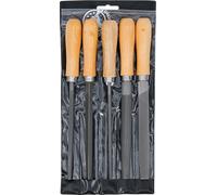 BGS Do it yourself Jeu de limes - manche en bois - 150 mm - 5 pcs. 50206