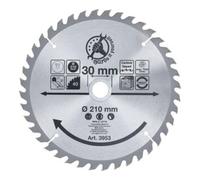 BGS DIY Lame de scie circulaire 3953 Métal dur Ø210 x 30 x 2,6 mm 40 dents