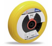 BGS TECHNIC RouePolyuréthanepour brouette, noir/jaune Ø 400 mm