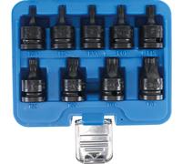 Douilles embouts type Torx à choc - T20 - T70