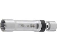 BGS 2391 | Douille articulée à bougie douze pans avec ressort de retenue | 10 mm (3/8") | 16 mm