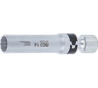 BGS technic Douille articulée à bougie douze pans avec ressort de retenue 10 mm (3/8") 14 mm BGS Quantité:1