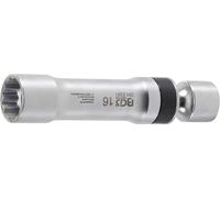 BGS Douille articulée pour bougie d'allumage avec ressort de maintien, 3/8", 16 mm 2391