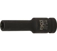 BGS Douille de force profil E, profond Entraînement Carré intérieur 12,5 mm (1/2") SW E12 mm - 5204-12