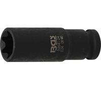 BGS Douille de force profil E, profond Entraînement Carré intérieur 12,5 mm (1/2") SW E24 mm - 5204-24
