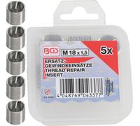 BGS Douilles filetées de rechange M18 x 1,5 mm, 5 pcs.