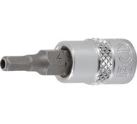 BGS Embout d'entraînement carré intérieur 6,3 mm (1/4") six pans creux avec alésage 4 mm - 5156-4