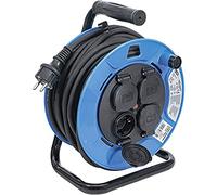 BGS technic Enrouleur de câble 25 m 3 x 1,5 mm² 4 prises de courant avec clapet de fermeture IP 44 3500 W BGS Quantité:1