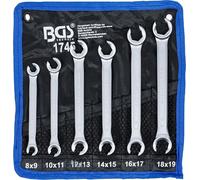 BGS technic – Jeu de clés à tuyauter Kraftmann 6 pièces 8×9–18×19 mm Argent