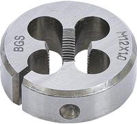 BGS Filière de filetage - M12 x 1,0 x 38 mm 1900-M12X1.0-S