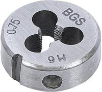 BGS Filière de filetage - M6 x 0,75 x 25 mm 1900-M6X0.75-S
