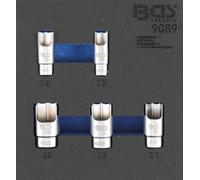 BGS Garniture de servante d'atelier 1/6 : Inserts spéciaux pour raccords de tuyaux coudés 5pcs - 9089