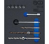 BGS Garniture de servante d'atelier 1/6 : kit de réparation de filetage pour vis de fixation d'injecteur 10 pièces - 9538