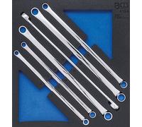 BGS Garniture de servante d'atelier 2/3 : Jeu de clés mixtes extra longues SW 10 x 11 - 22 x 24 mm 6pcs - 4194