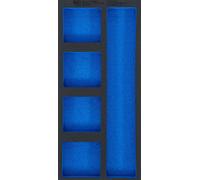BGS Garniture pour servante d'atelier 1/3 vide : 5 compartiments de rangement 408 x 189 x 32 mm - 74362