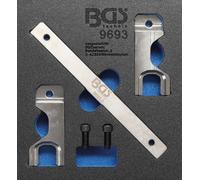BGS Garniture pour servante d'atelier 1/6 : jeu d'outils de réglage de l'arbre d'équilibrage pour Mercedes-Benz OM651 - 9693