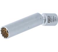 BGS Insert articulé pour bougies de préchauffage et d'allumage, entraînement carré intérieur 10 mm (3/8") SW 14 mm - 80000-14