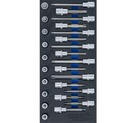 BGS Insert de servante d’atelier 1/3: Jeu de douilles à embouts | 12,5 mm (1/...