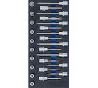 BGS Insert de servante d’atelier 1/3: Jeu de douilles à embouts | 12,5 mm (1/...