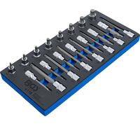 BGS Insert de servante d’atelier 1/3: Jeu de douilles à embouts | 12,5 mm (1/...