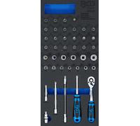 BGS Insert de servante d'atelier 1/3 : Jeu de clé à douilles | 6,3 mm (1/4) |...