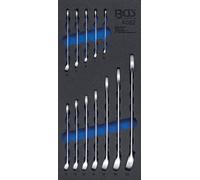 BGS Insert de servante d'atelier 1/3 : Jeu de clés mixtes | 6 - 22 mm| 12 pièces