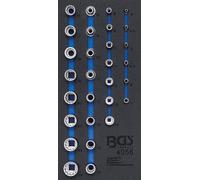 BGS Insert de servante d'atelier 1/3 : Jeu de douilles de clé, douze pans | 6...