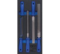 BGS Insert de servante d'atelier 1/3 : Jeu de limes | 5 pièces