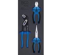 BGS Insert de servante d'atelier 1/3 : Jeu de pinces | 3 pièces