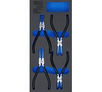 BGS 4025 | Insert de servante d'atelier 1/3 : Jeu de pinces à circlips | 4 pièces