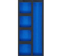 BGS 74362 | Insert de servante d'atelier 1/3, vide : 5 tablettes | 408 x 189 x 32 mm