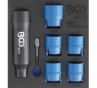 BGS Insert de servante d'atelier 1/6 : Jeu de brosses de nettoyage pour goujo...