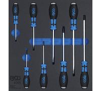 BGS Insert de servante d'atelier 2/3 : Tournevis à fente et cruciformes | 8 p...