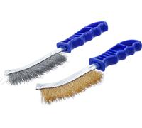 BGS 71033 | Jeu de brosses à fils | Fil en acier et laiton | 260 mm | 2 pièces