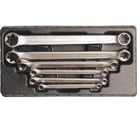 BGS Jeu de clés polygonales doubles avec têtes annulaires profil E SW E6 x E8 - E20 x E24 6pcs - 2268