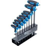 BGS Jeu de clés à poignée en T | Profil T (pour Torx) | T10 - T50 | 9 pièces