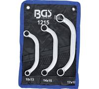 BGS Jeu de clés demi-lune | 10 x 13 - 17 x 19 mm | 3 pièces