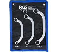 BGS technic KG – Jeu de clés demi-lune BGS 1215 – 10 x 13-17 x 19 mm – 3 pièces