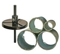 BGS Jeu de couronnes de perçage pour carrelage 33 - 73 mm 6 pces - 3910