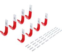 BGS TECHNIC Jeu de crochets muraux, 8 pièces, 88318