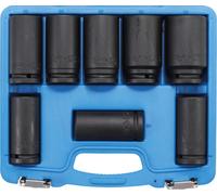 BGS Jeu de douilles à choc, extra longues | 20 mm (3/4") | 22 - 38 mm | 8 pièces