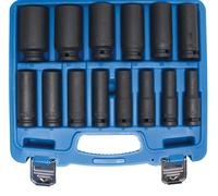 BGS Jeu de douilles à choc, six pans | 12,5 mm (1/2") | 10 - 32 mm | 14 pièces