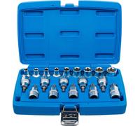 BGS technic Jeu de douilles à embouts / de clé à douille 12,5 mm (1/2") Profil E/profil T (pour TX)/Profil E 19 pièces BGS Quantité:1