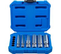 BGS Jeu de douilles articulées pour bougies de préchauffage et d'allumage, entraînement carré intérieur 6,3 mm (1/4") / 10 mm (3/8") SW 8 - 9 - 10 - 12 - 14 - 16 mm 11pcs - 80000