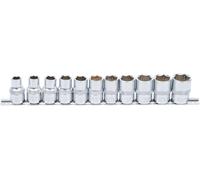 BGS Jeu de Douilles, six pans | 12,5 mm (1/2") | 10 - 21 mm | 11 pièces