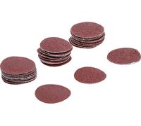 BGS 70193 - Jeu de feuilles abrasives pour ponçeuse excentrée - Ø 30 mm - Cal. 60 - 80 - 120 - 30 pièces