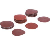 BGS Jeu de feuilles abrasives pour ponceuse excentrique Ø 50 mm K 60 - 80 - 120 30pcs - 70194